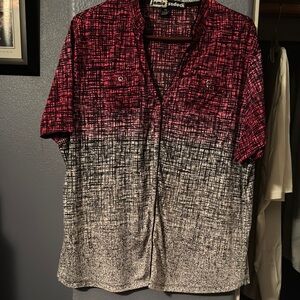 Jamie Sadock Men's Red and Black Casual Shirt